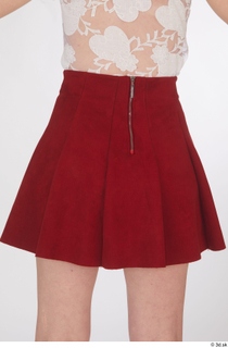 Lilly Bella casual dressed hips red short skirt 0005.jpg